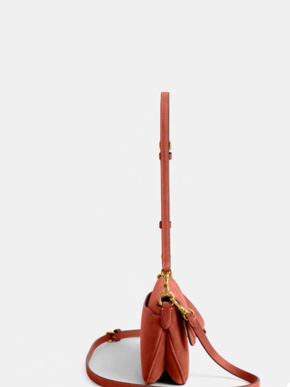 Coach Jet Shoulder Bag in Brass/Clay with Gold Hardware - Picture 4 of 10